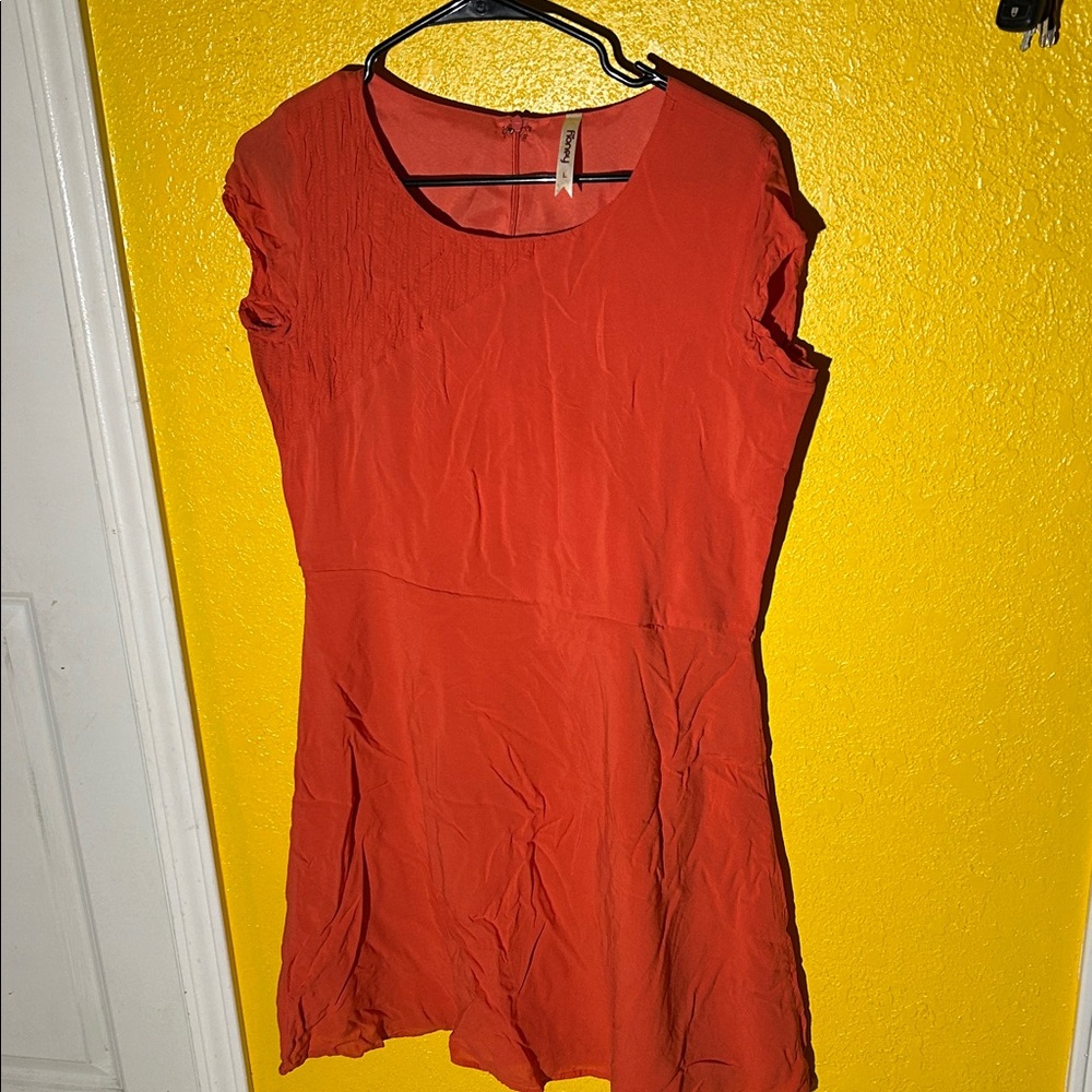 Elegant Orange Women's Dress